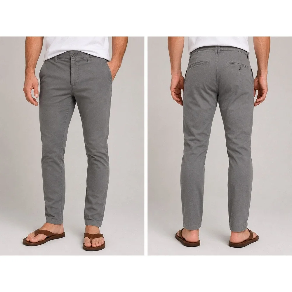 J.Crew 484 Slim Fit Chino Pants Men's 33x30 Khaki Stretch Twill